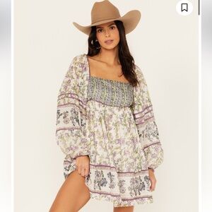 Free people endless summer mini dress worn once. No flaws